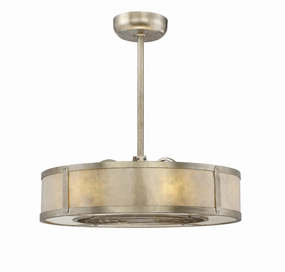 Vireo Six Light Fan D'lier Silver Dust Fandeliers FANS on sale now