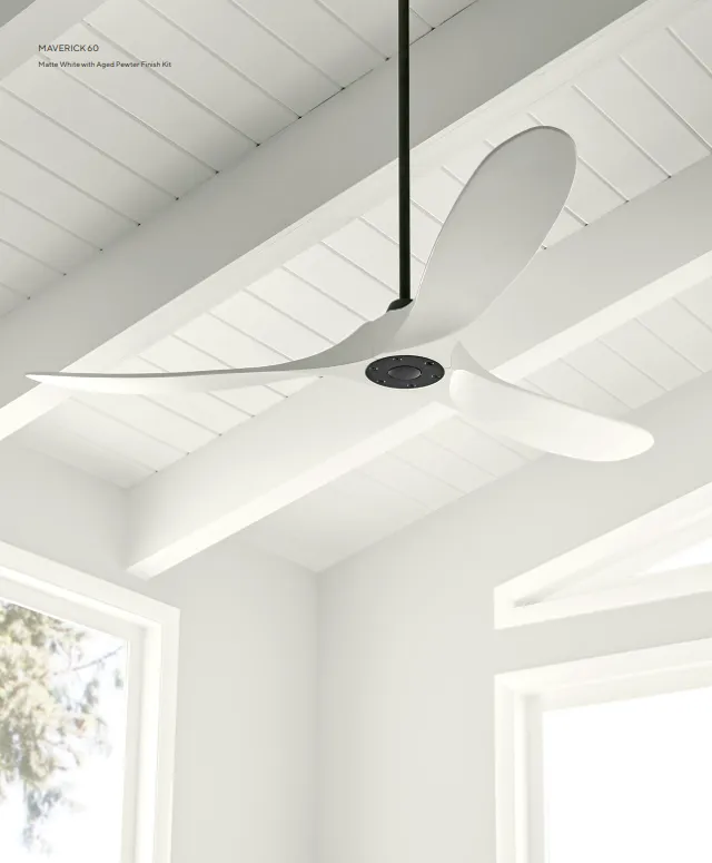 Visual Comfort Fan Maverick Indoor/Outdoor DC Ceiling Fan with 6 Speed Remote Control