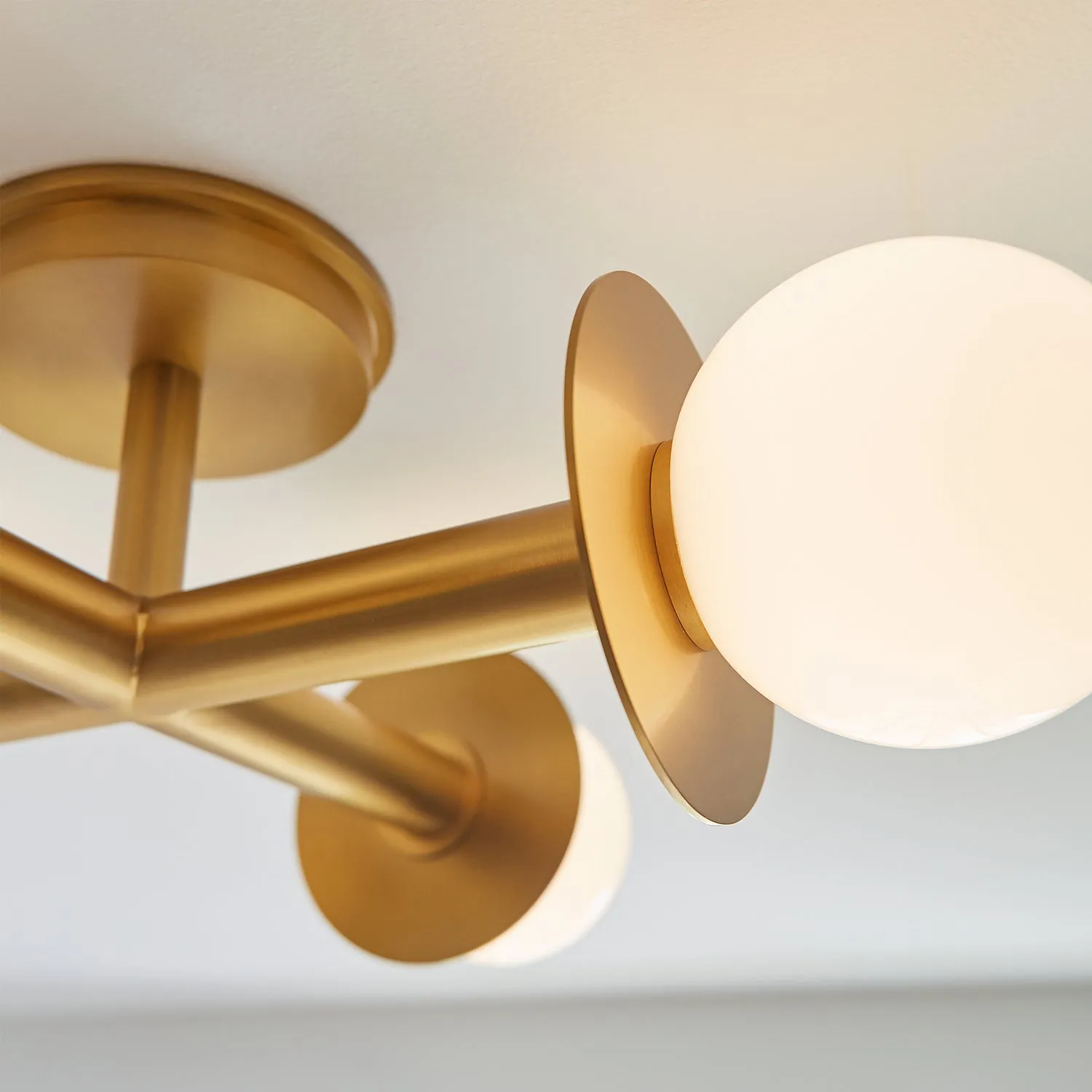 Visual Comfort Studio Four Light Flush Mount