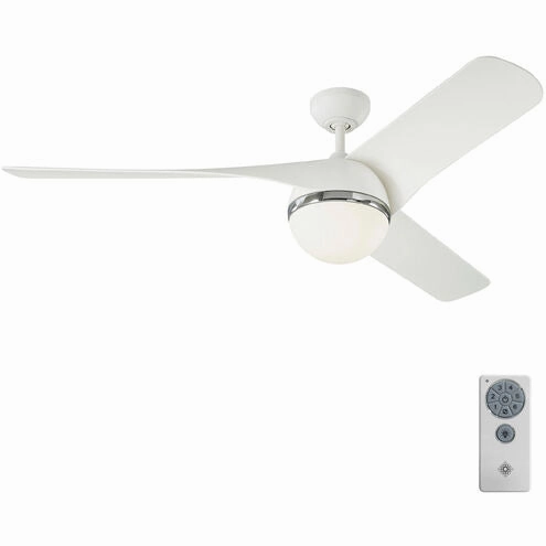 Visual Comfort Akova 56" Indoor/Outdoor DC Ceiling Fan with 20W LED Light plus Remote