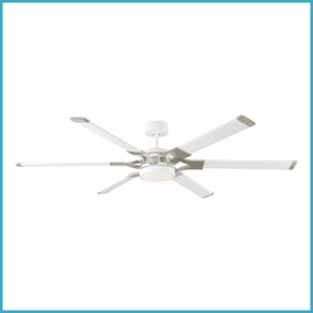 Visual Comfort Loft Indoor/Outdoor DC Ceiling Fan with 20W LED and Remote Outdoor Ceiling Fans discount