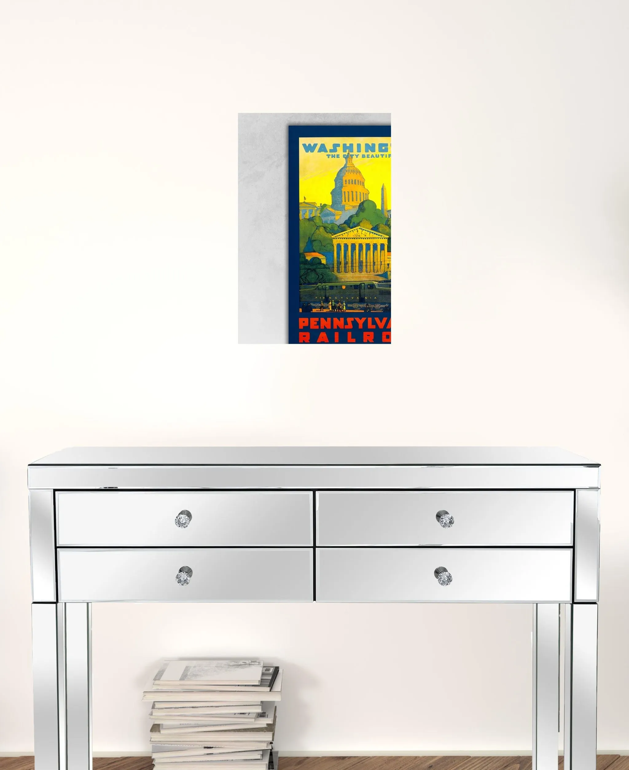 Washington DC Vintage Travel Unframed Print Wall Art