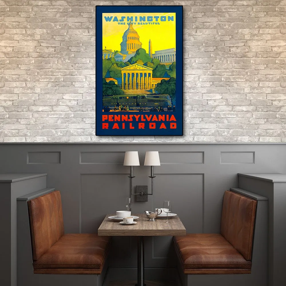 Washington DC Vintage Travel Unframed Print Wall Art