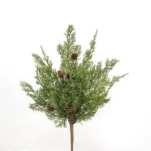 Western Cedar & Pinecone Bush 19" Cheap Holiday Home Decor