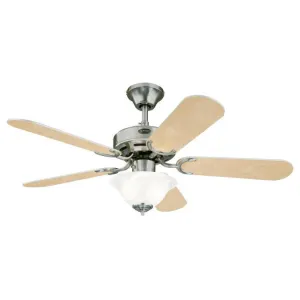 Westinghouse Richboro Se 7237500 Ceiling Fan - Brushed Nickel, Rosewood / Light Maple/ Flushmount Fans low price