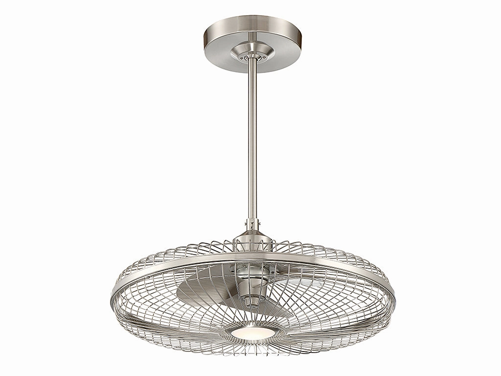 Wetherby LED Fan D'Lier Satin Nickel Fandeliers at discount prices
