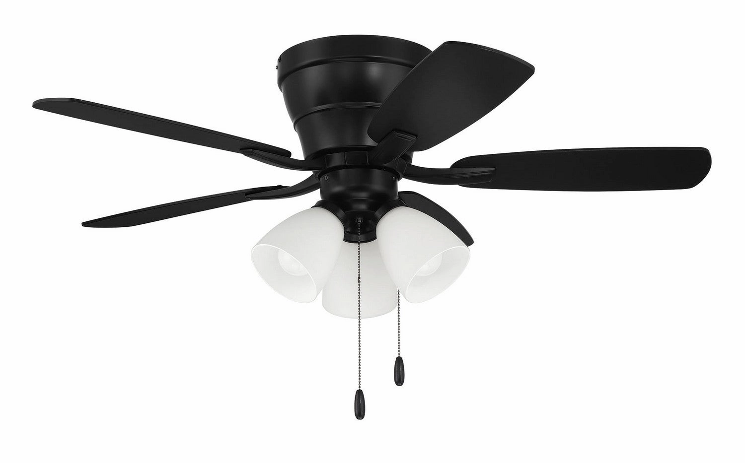 Wheeler 42 3-Light 42"Ceiling Fan Flat Black Small Fans FANS hot deal