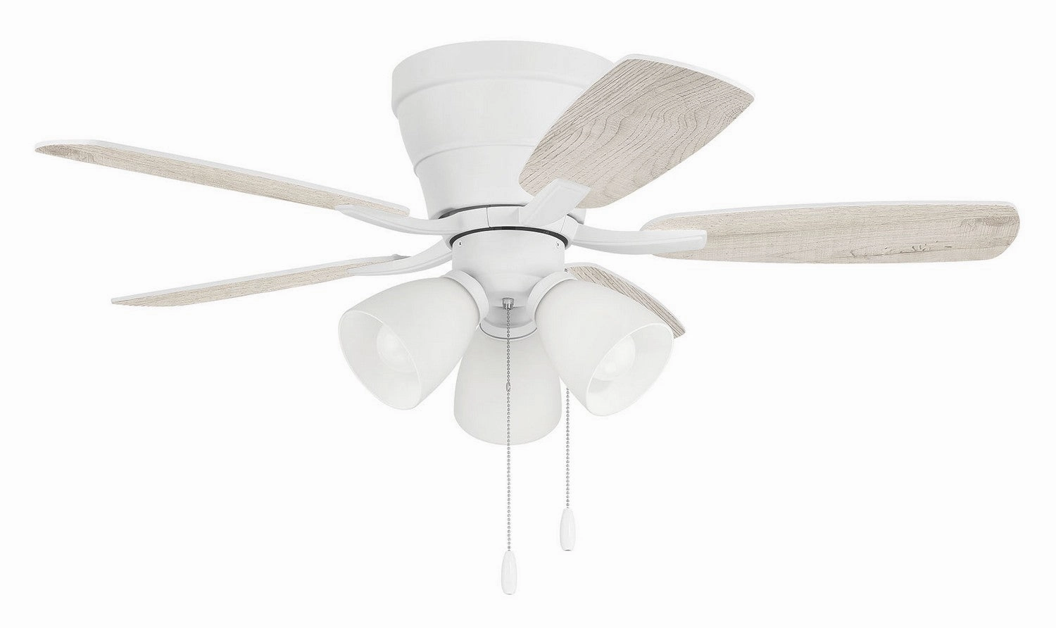 Wheeler 42 3-Light 42"Ceiling Fan White Huggers FANS outlet store