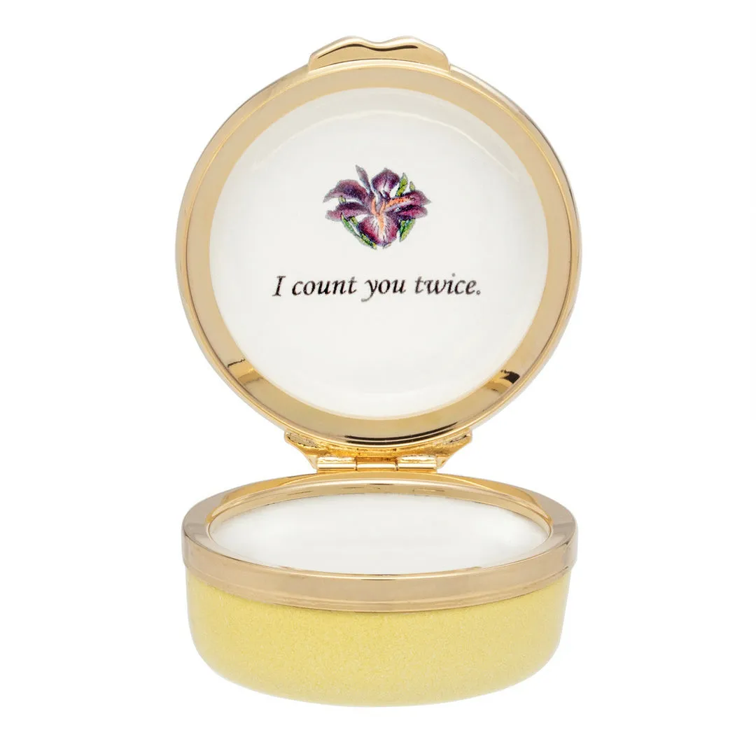 When I Count My Blessings Enamel Box Trinket Trays & Boxes cheap