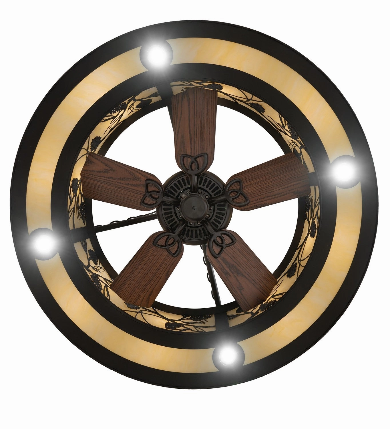 Whispering Pines 12 Light Chandel-Air Fandeliers at discount prices