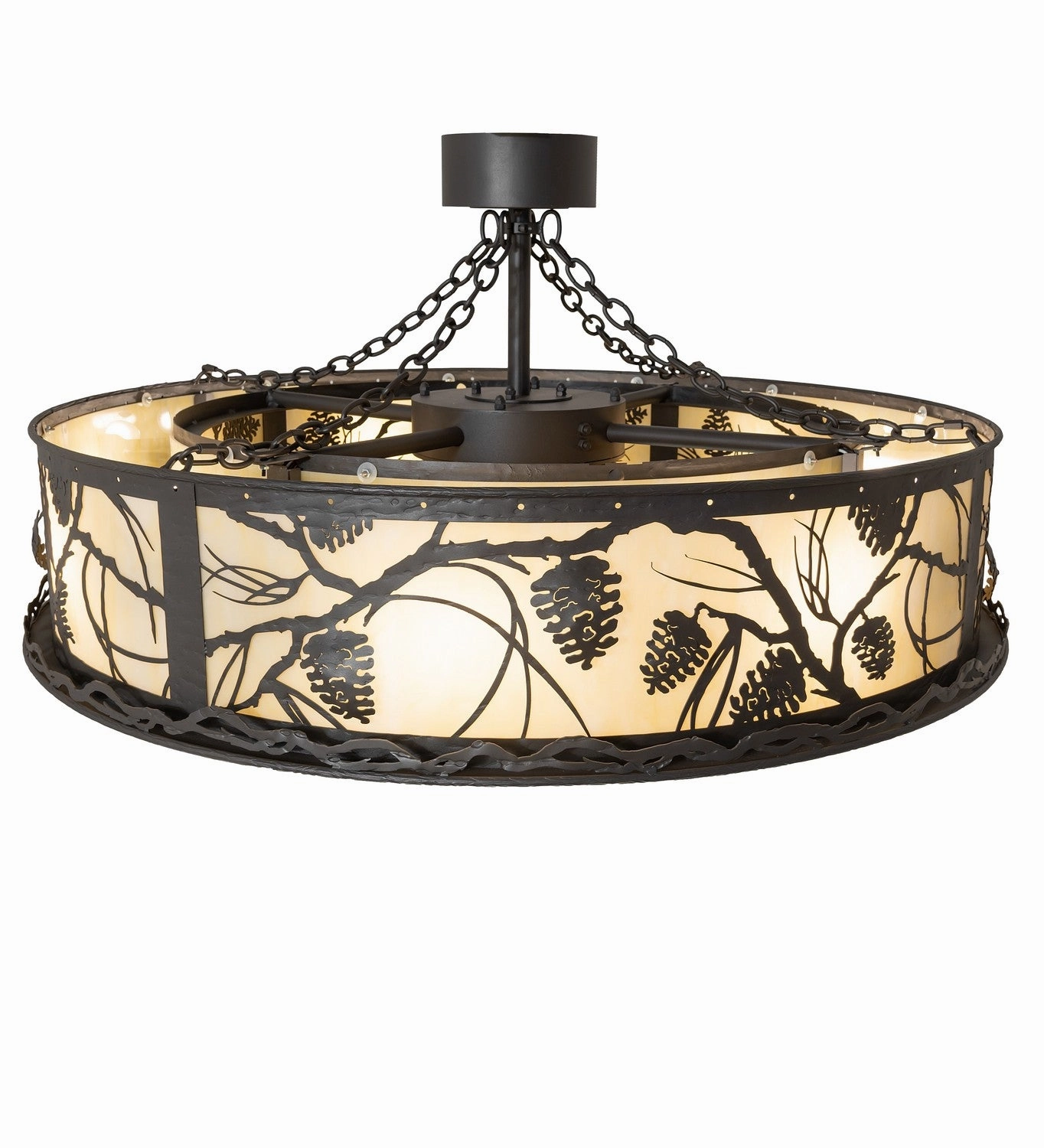 Whispering Pines 12 Light Chandel-Air Fandeliers at discount prices