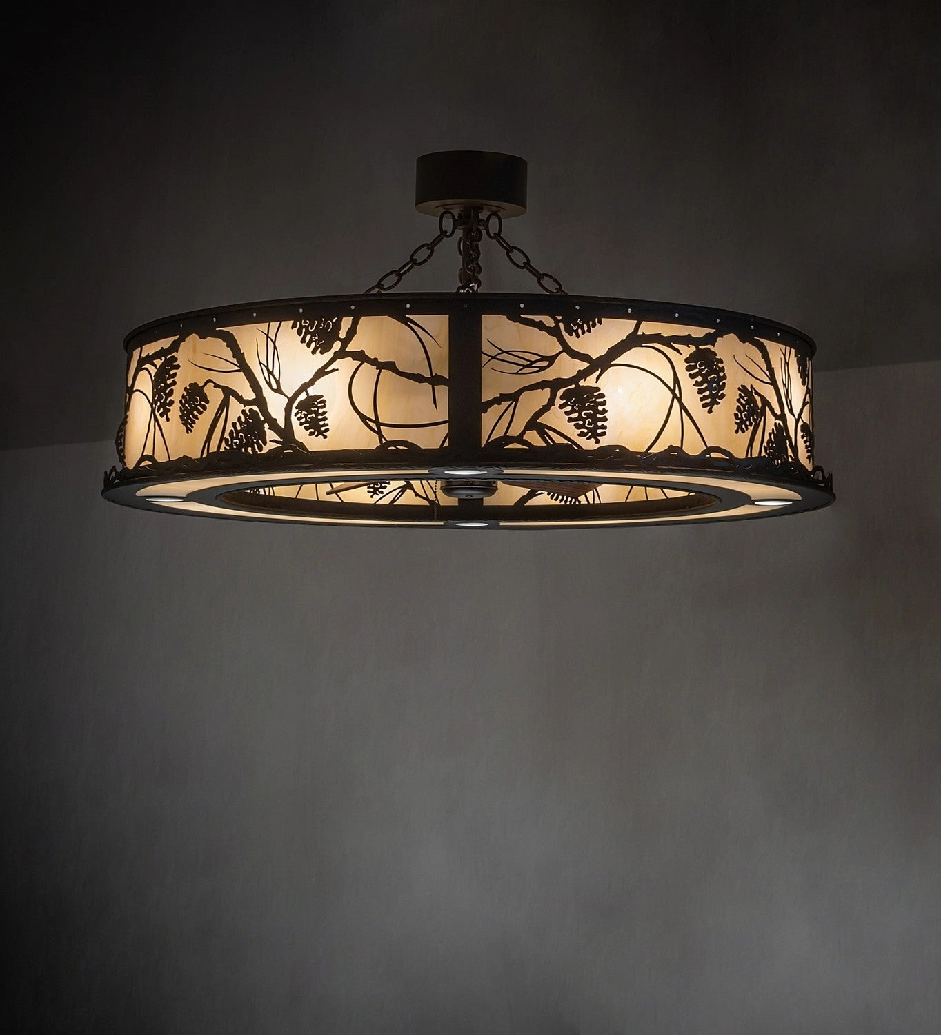Whispering Pines 12 Light Chandel-Air Fandeliers at discount prices