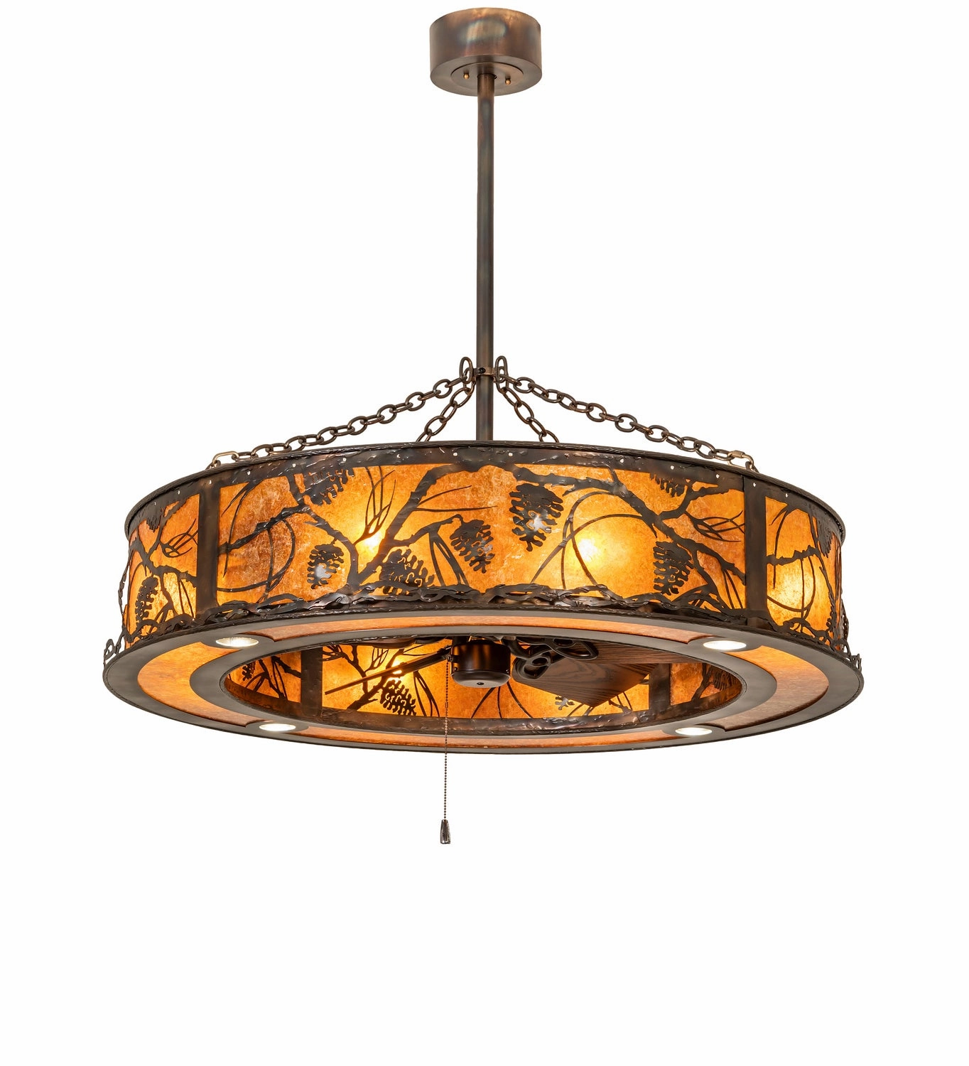 Whispering Pines 12 Light Chandel-Air Fandeliers at discount prices