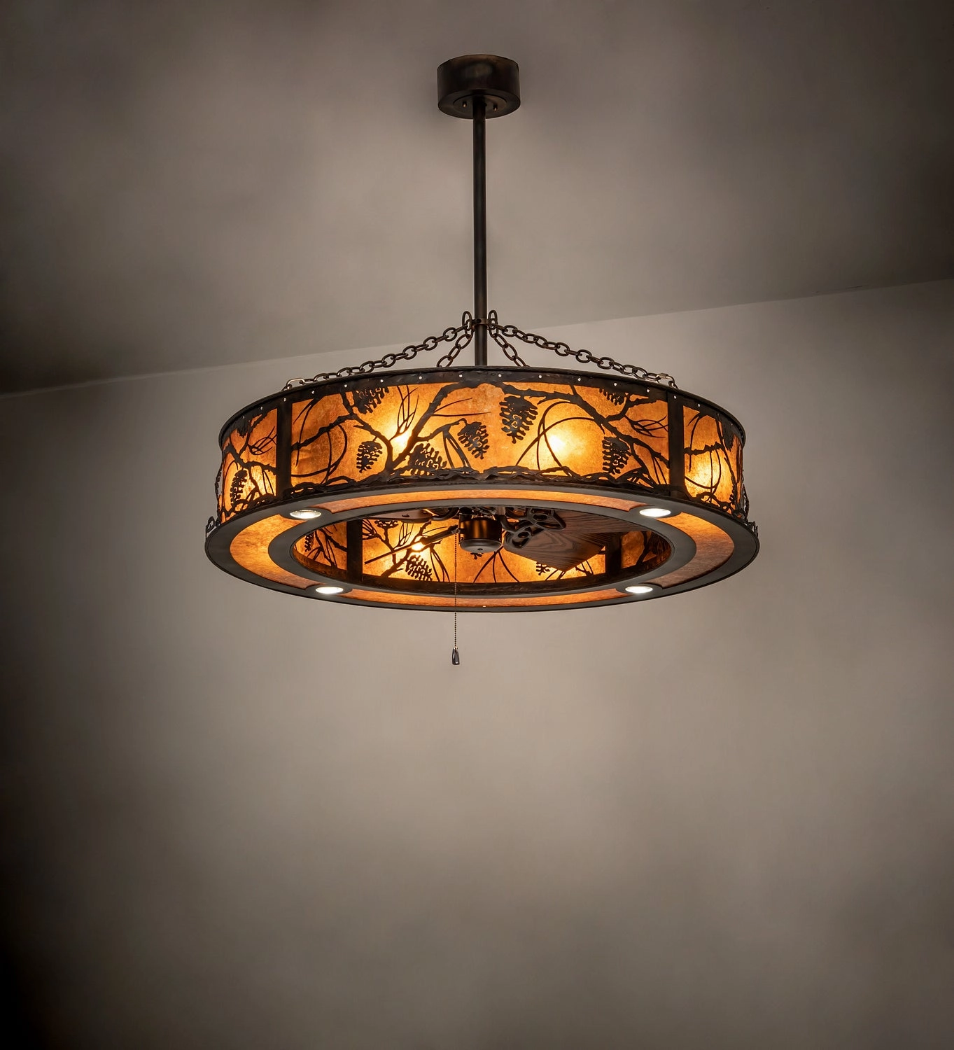 Whispering Pines 12 Light Chandel-Air Fandeliers at discount prices