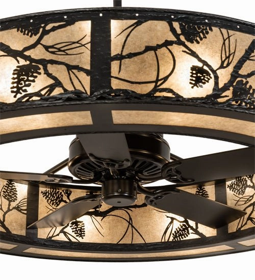 Whispering Pines 15 Light Chandel-Air Compact Small Fans discount