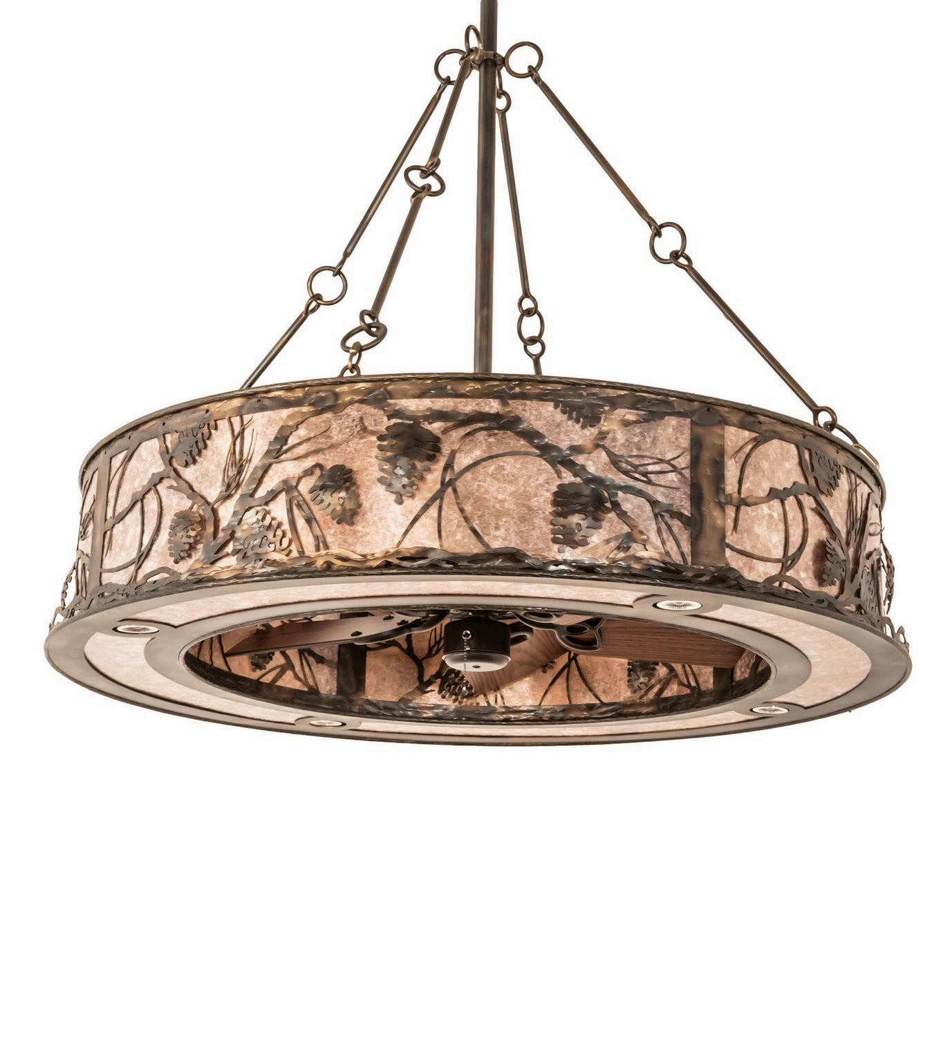 Whispering Pines 16 Light Chandel-Air Fandeliers at discount prices