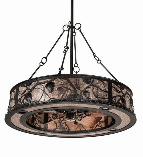 Whispering Pines 16 Light Chandel-Air Fandeliers at discount prices