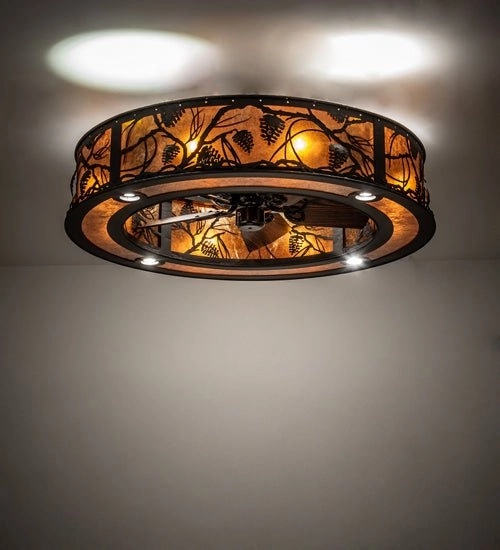 Whispering Pines 16 Light Chandel-Air Fandeliers at discount prices