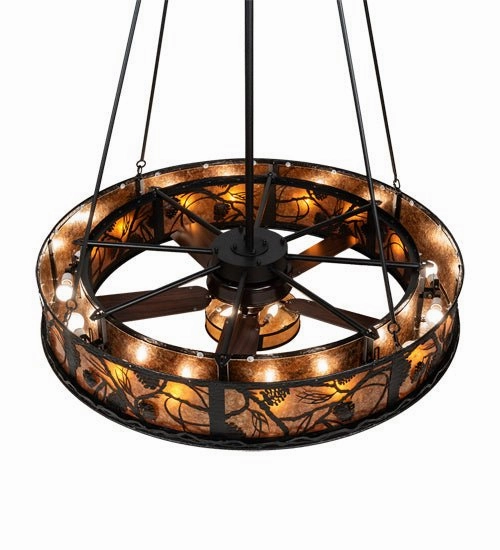 Whispering Pines 19 Light Chandel-Air Fandeliers at discount prices