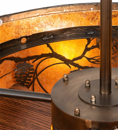 Whispering Pines Eight Light Chandel-Air Fandeliers at discount prices