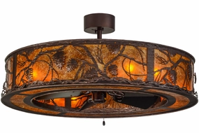Whispering Pines Eight Light Chandel-Air Fandeliers FANS on sale now