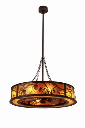 Whispering Pines Eight Light Chandel-Air Fandeliers FANS on sale now