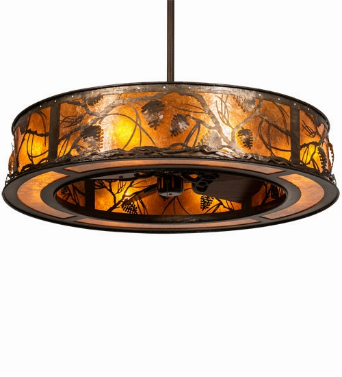 Whispering Pines Eight Light Chandel-Air Fandeliers FANS on sale now
