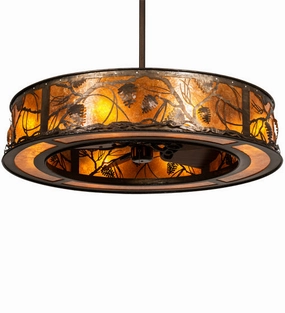 Whispering Pines Eight Light Chandel-Air Fandeliers FANS on sale now