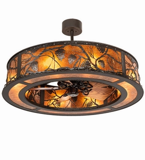 Whispering Pines Eight Light Chandel-Air Fandeliers FANS on sale now