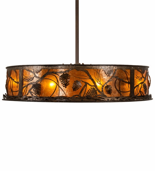 Whispering Pines Eight Light Chandel-Air Fandeliers at discount prices