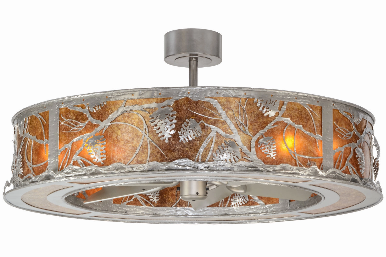 Whispering Pines Eight Light Chandel-Air Small Fans FANS special offer