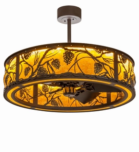 Whispering Pines LED Chandel-Air Fandeliers FANS on sale now