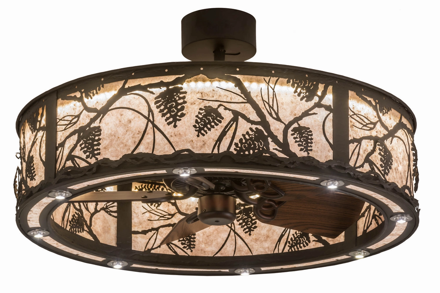 Whispering Pines LED Chandel-Air Fandeliers FANS on sale now