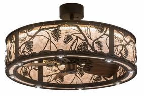 Whispering Pines LED Chandel-Air Fandeliers FANS on sale now