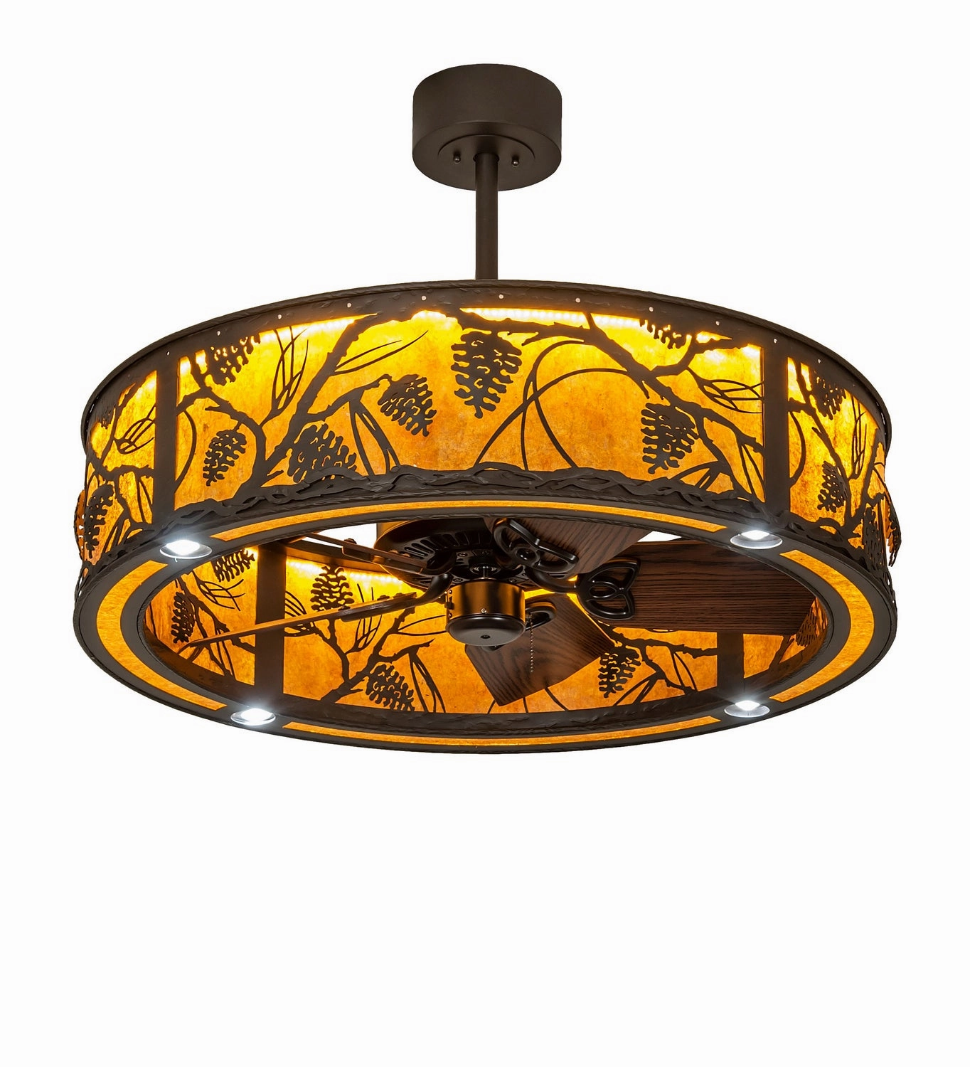 Whispering Pines LED Chandel-Air Fandeliers FANS on sale now