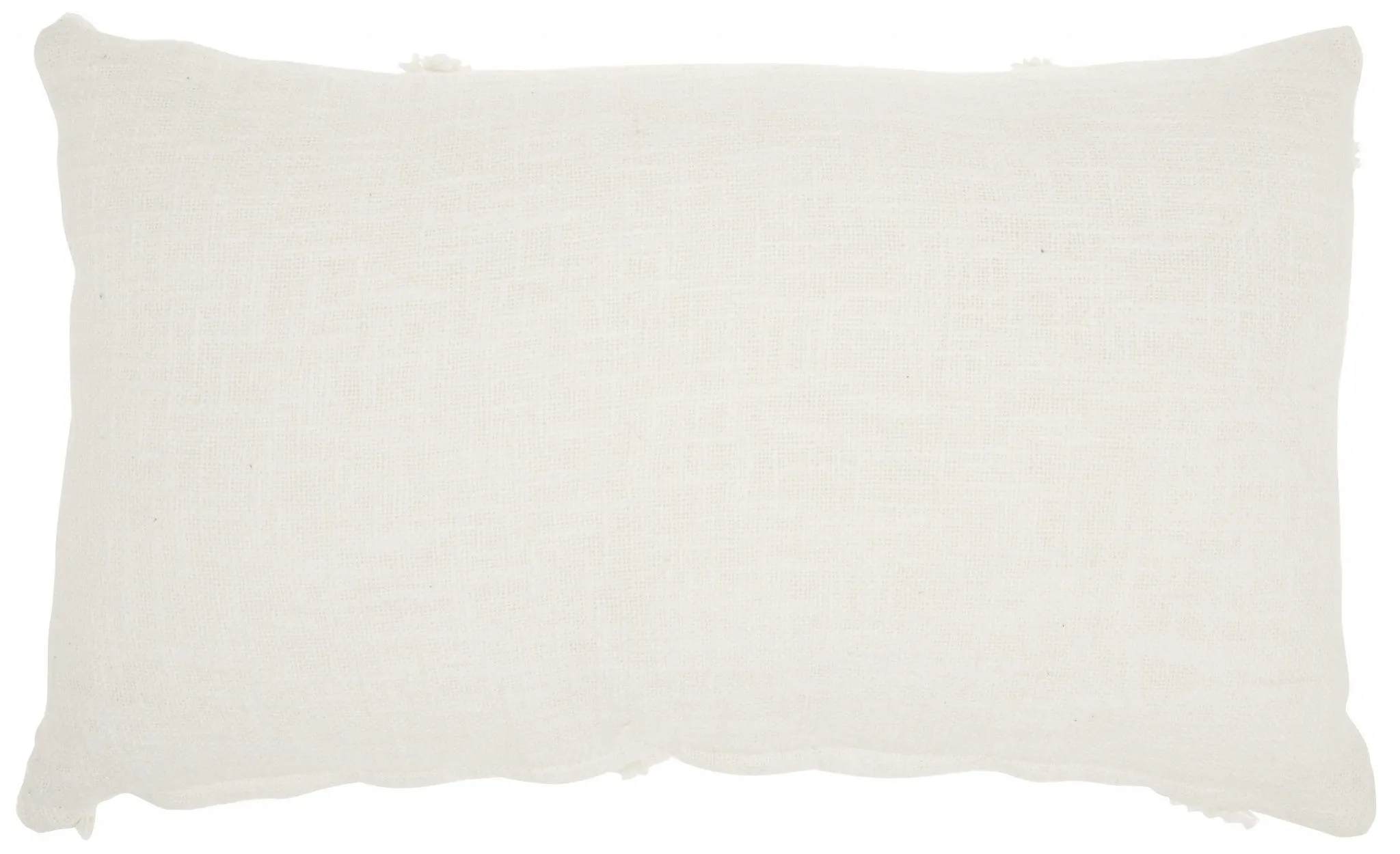 White Abstract  Shaggy Detail Lumbar Pillow Throw Pillows home accents sale
