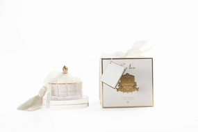 White Art Deco Candle Cote Noire Home Fragrance sale