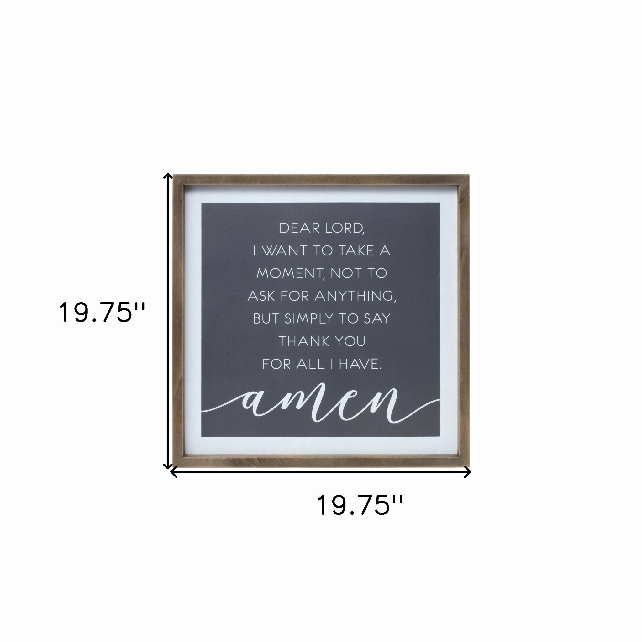 White Thankful Wall Decor