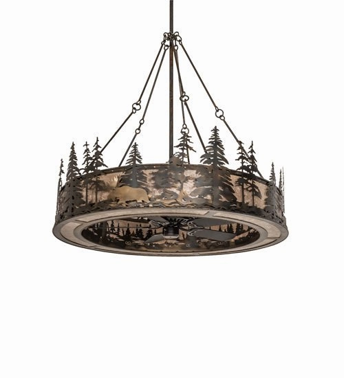 Wildlife At Dusk 15 Light Chandel-Air Fandeliers at discount prices