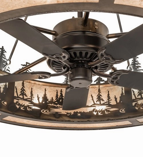 Wildlife At Dusk 15 Light Chandel-Air Fandeliers at discount prices