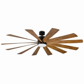 Windflower 80"Ceiling Fan Matte Black/Distressed Koa Large Fans FANS best price