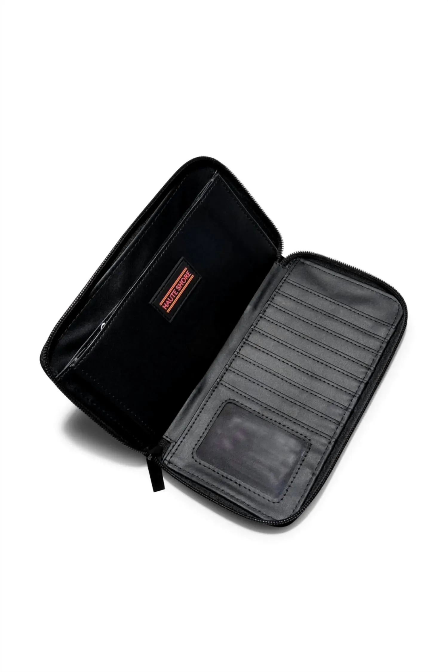 Women's Cash Rave Wallet In Black/ Multi Pink & Orange Stripes