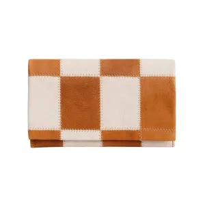 Women's Leather Patch Wallet In Oat Patch
