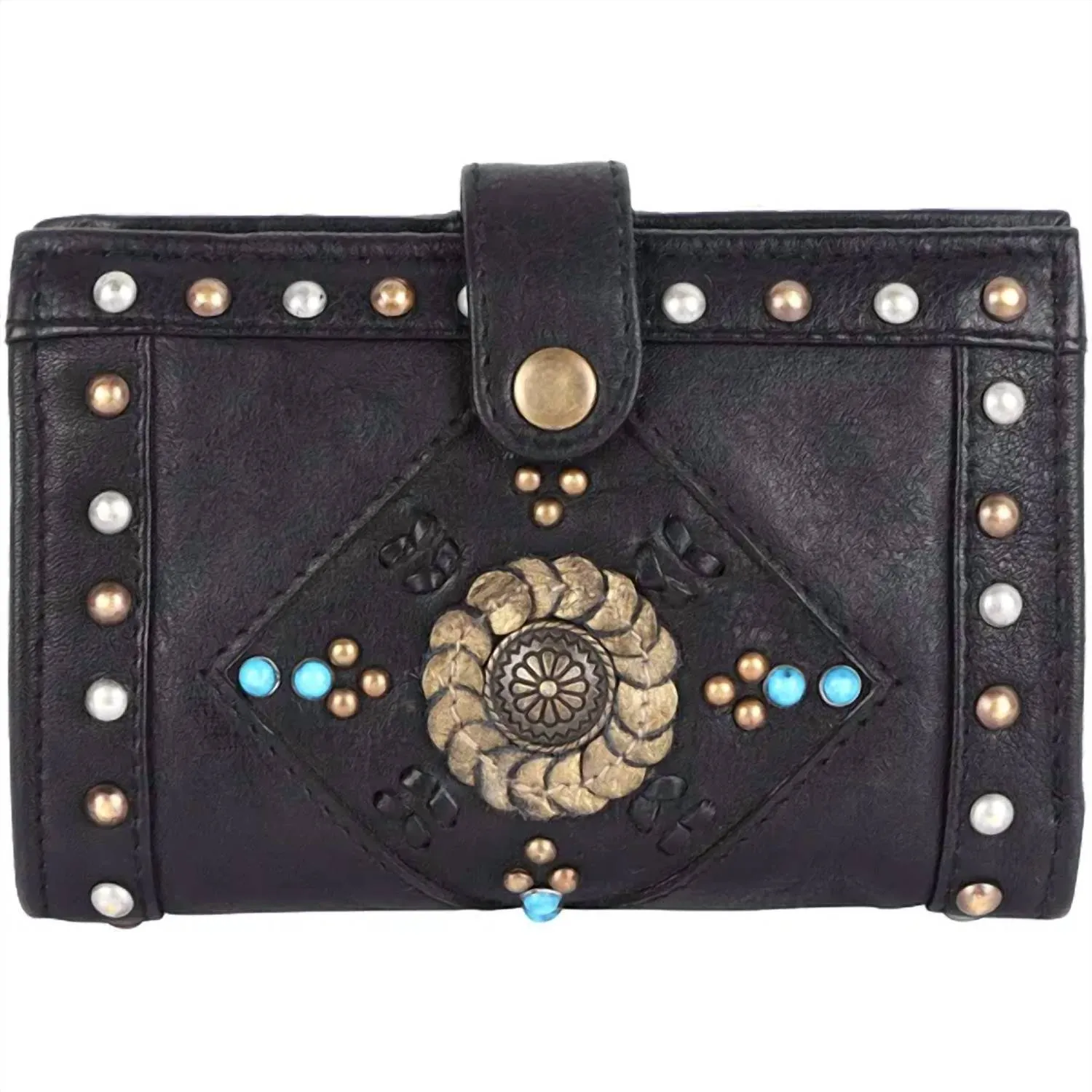 Women's Leather Woodstock Bag In Black