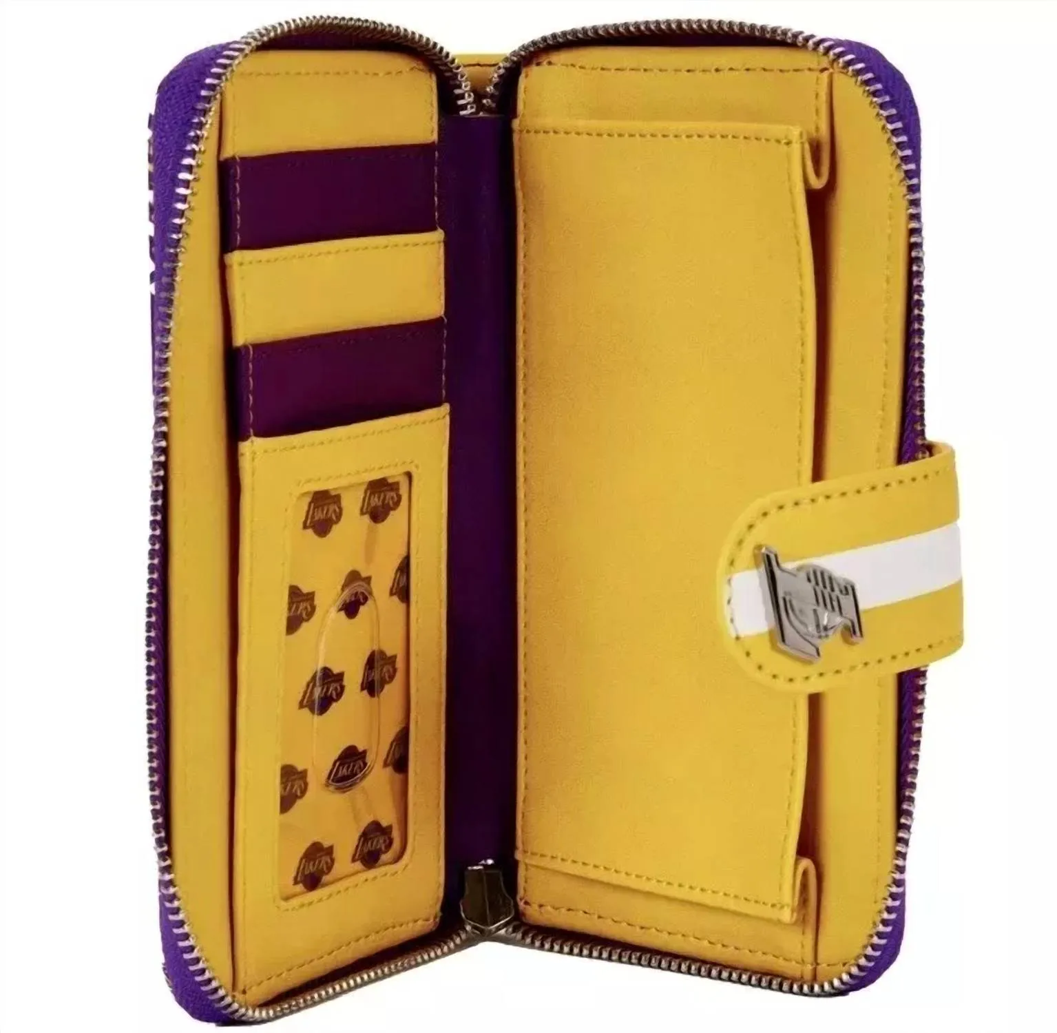 Women's Nba La Lakers Logo Snap Wallet In Multi