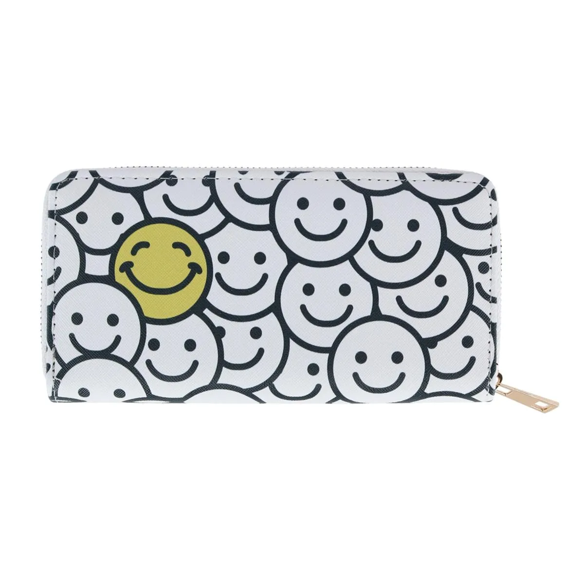 Women's Smiley Face Zipper Wallet