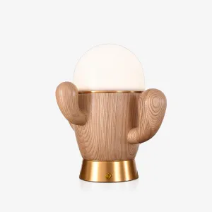Wooden Cactus Table Lamp Sale on Bedroom Lights