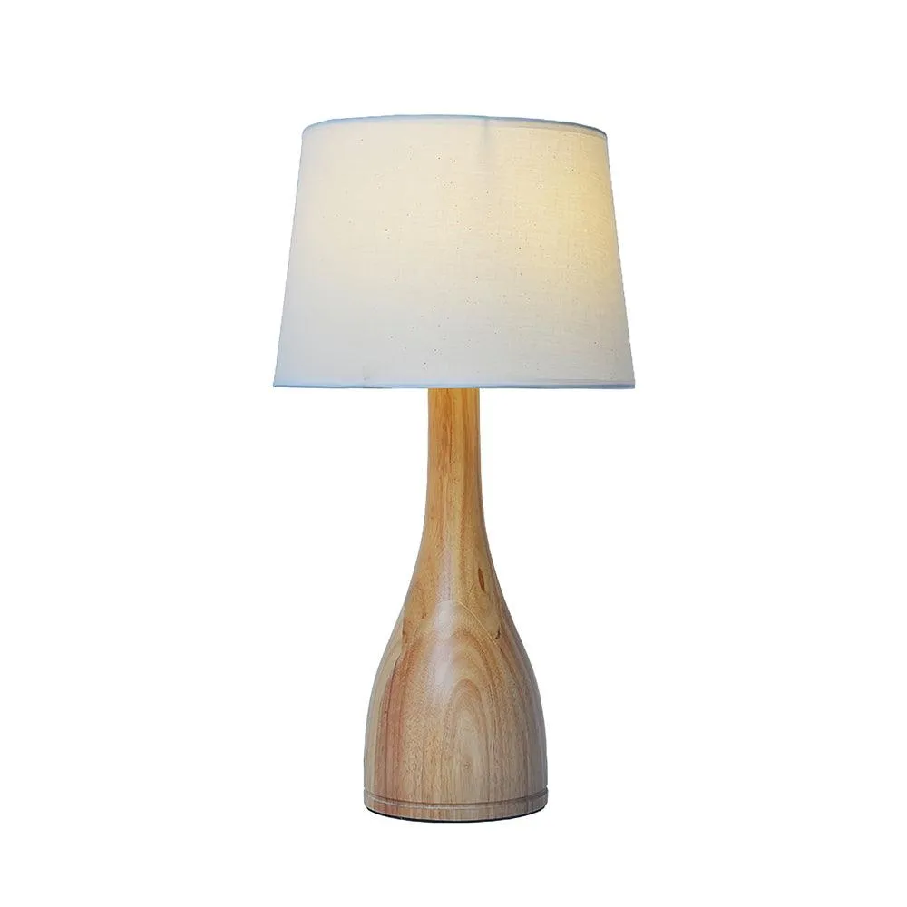 Wooden Vase Table Lamp