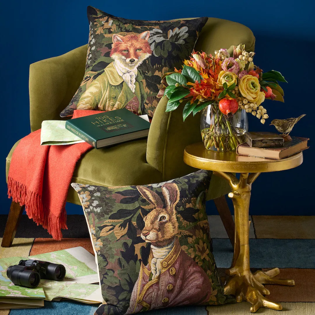 Woodland Fox Tapestry Pillow Decorative Pillows new arrival