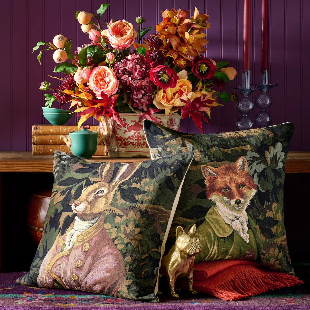 Woodland Fox Tapestry Pillow Decorative Pillows new arrival
